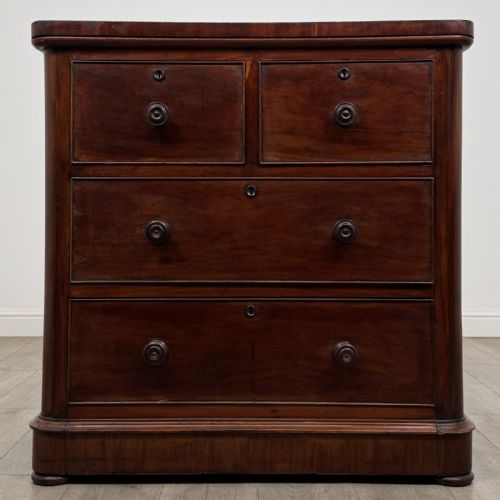 Antique Victorian Mahogany Chest of Drawers | Original Handles