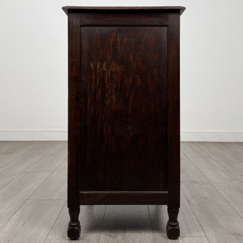 fig 2. Antique Edwardian Oak Cupboard | Fitted Interior