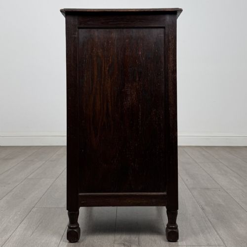 fig 6. Antique Edwardian Oak Cupboard | Fitted Interior