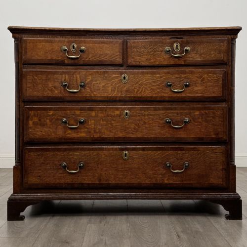 Antique Georgian Oak Chest of Drawers | 18th Century