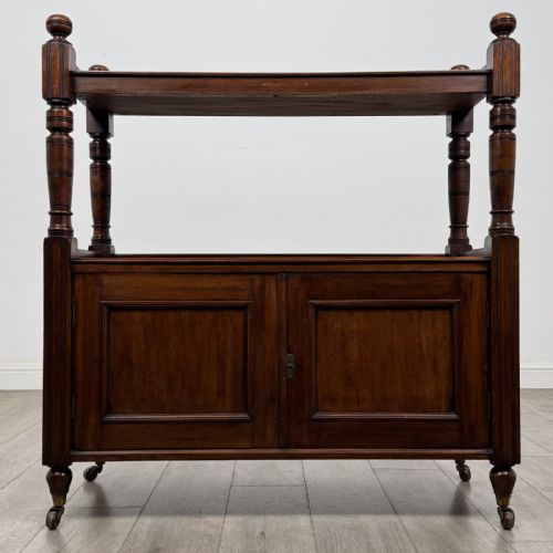 Antique Victorian Mahogany Buffet Trolley | Cupboard Base