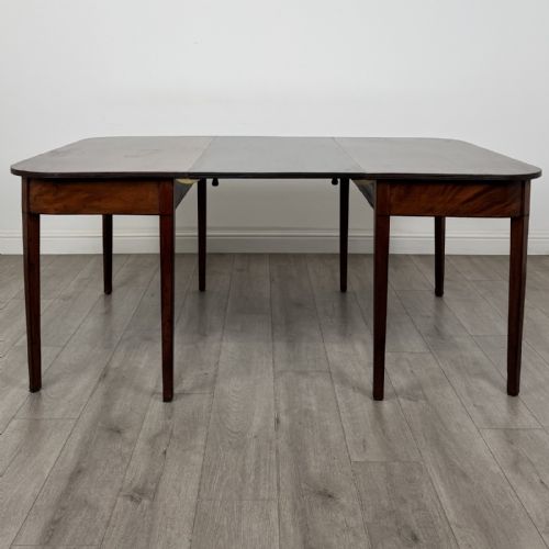 Antique Georgian Mahogany Extending Dining Table | D End