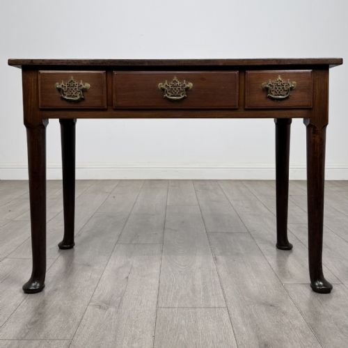 Antique Georgian Style Mahogany Side Table | Pad Feet