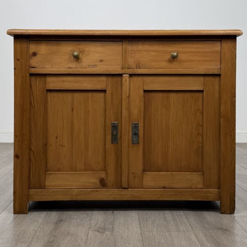Antique Victorian Pine Cupboard | Farmhouse Kitchen Storage