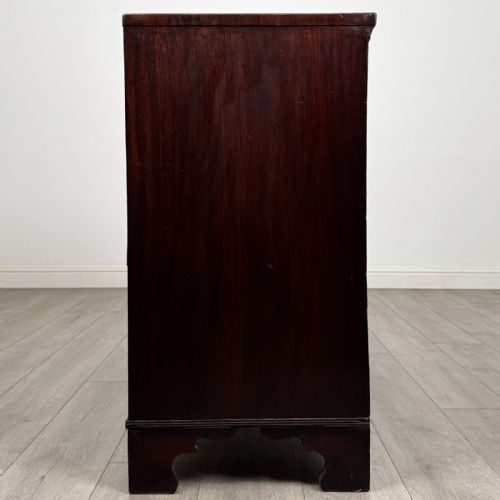 fig 2. Antique Small Georgian Mahogany Chest of Drawers | Bracket Feet