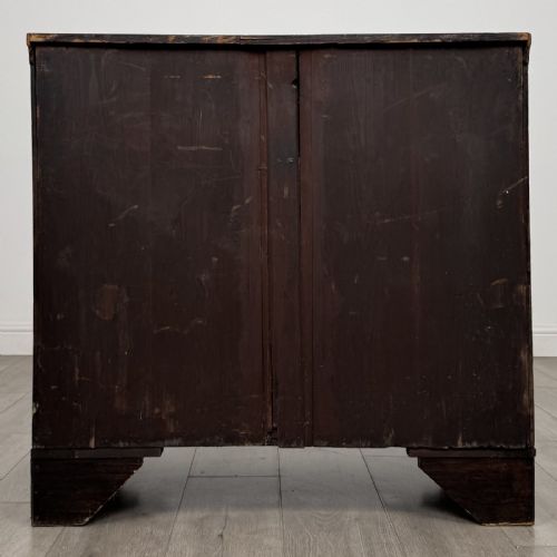 fig 4. Antique Small Georgian Mahogany Chest of Drawers | Bracket Feet