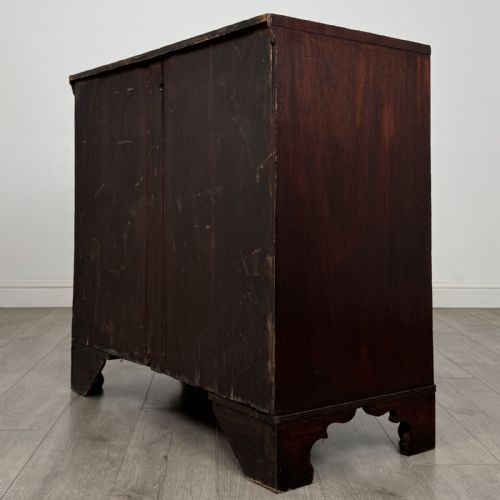 fig 5. Antique Small Georgian Mahogany Chest of Drawers | Bracket Feet