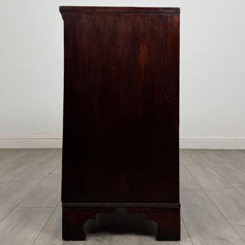 fig 6. Antique Small Georgian Mahogany Chest of Drawers | Bracket Feet