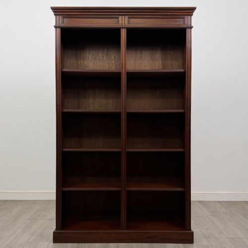 Vintage Large 20th Century Mahogany Open Bookcase | Double Bay