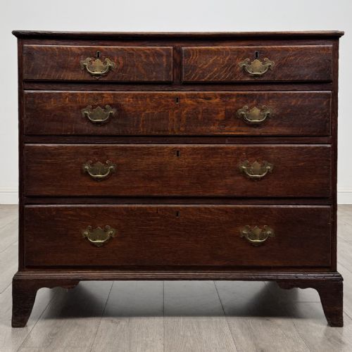Antique Georgian Oak Chest of Drawers | 18th Century