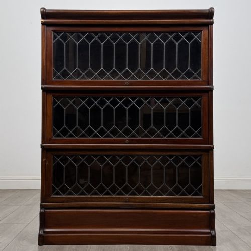 Antique 20th Century Mahogany Glazed Bookcase | By Globe Wernicke