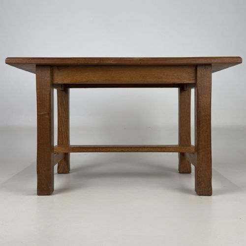 Antique 20th Century Oak Coffee Table | Arts & Crafts Style