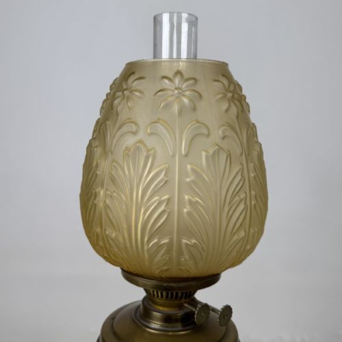 fig 6. Antique Victorian Style Brass Oil Lamp | Duplex Burner