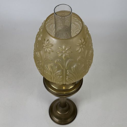 fig 7. Antique Victorian Style Brass Oil Lamp | Duplex Burner
