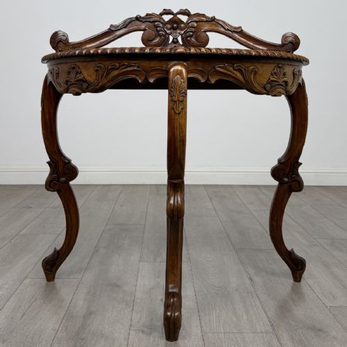 Vintage French Style Demi Lune Console Table | Raised Gallery