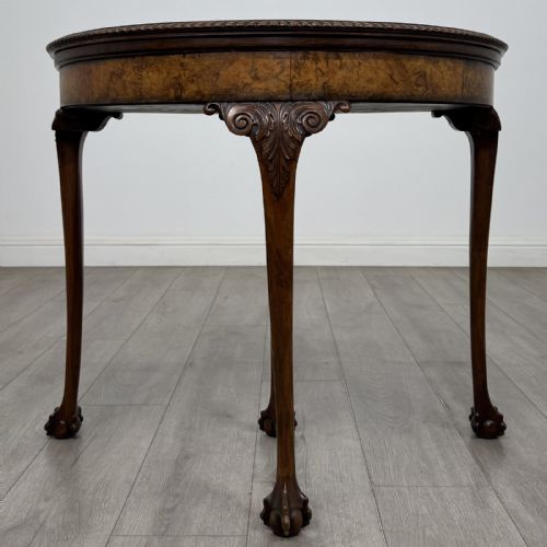 Antique Georgian Style Burr Walnut Card Table | Games Table