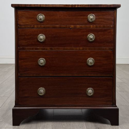 Antique Small Georgian Style Mahogany Chest of Drawers | Bedside