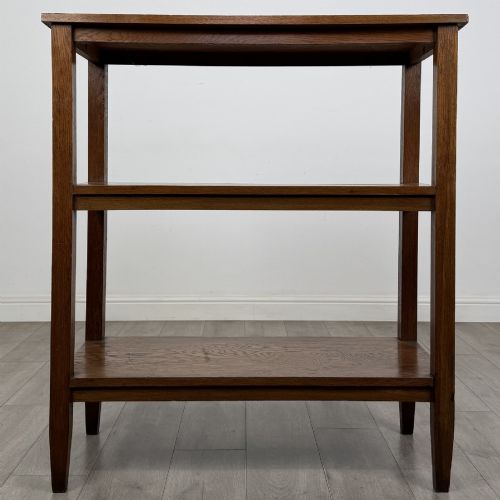 Antique Edwardian Oak Three Tier Buffet | Raised Gallery