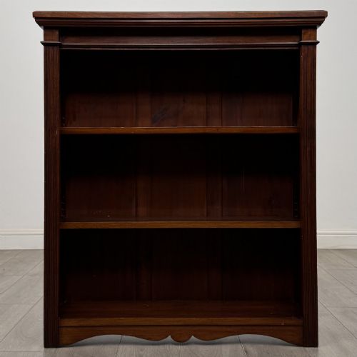 Antique Victorian Pine Open Bookcase | Adjustable Shelves