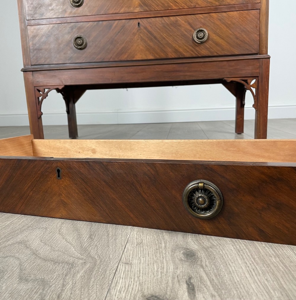 Antique Edwardian Bureau Bookcase In Walnut View XII