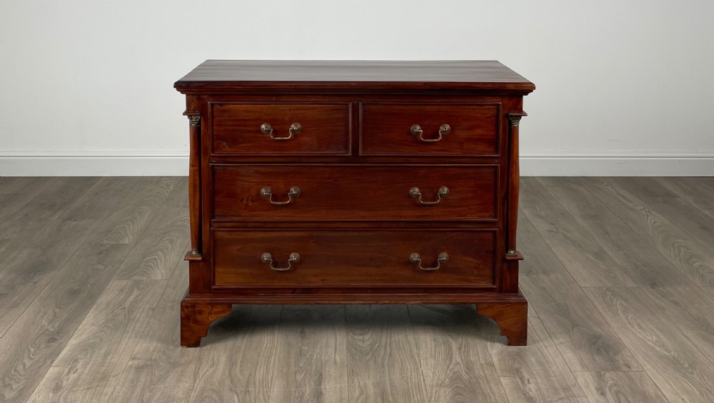 Antique Dwarf Chest Of Drawers In Mahogany