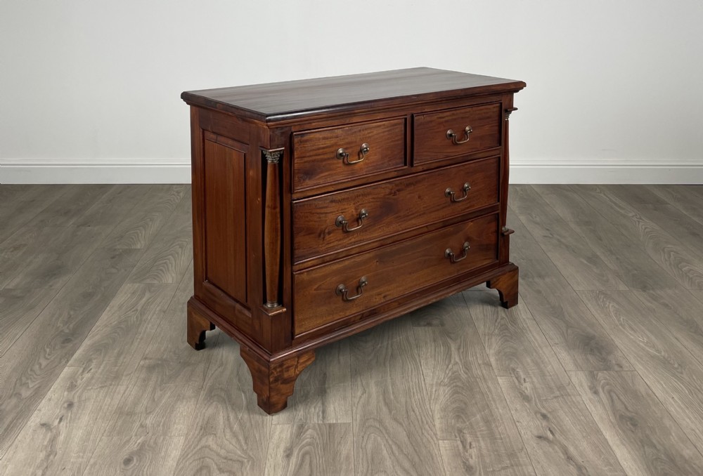 Antique Dwarf Chest Of Drawers In Mahogany View VII