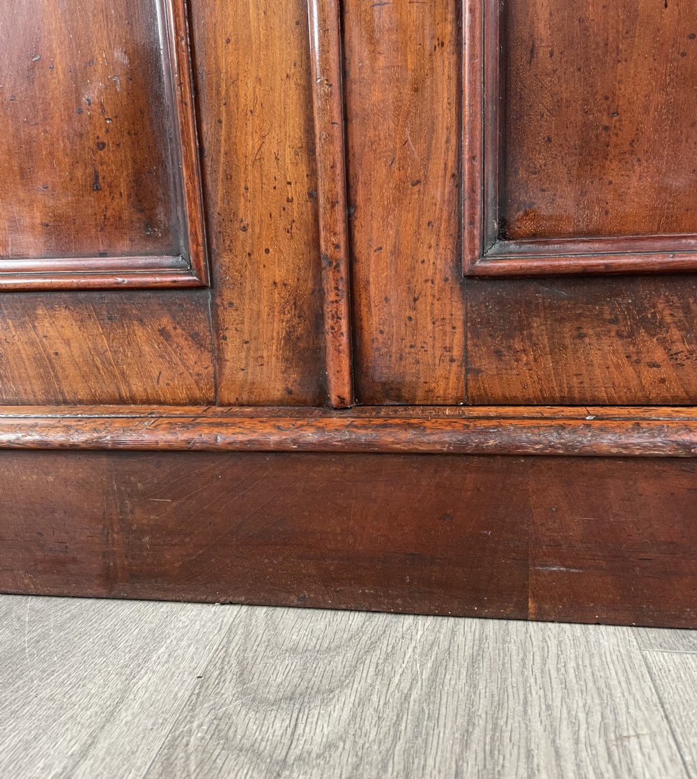 Antique 19th Century Bookcase On Cupboard In Mahogany View IX