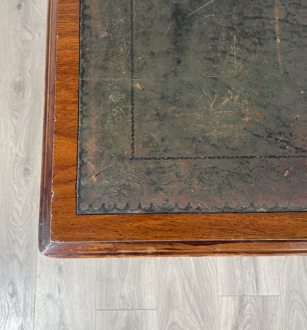 Antique Edwardian Pedestal Desk In Mahogany  View VIII