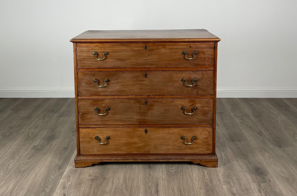 Antique 18th Century Secretaire Chest Of Drawers In Mahogany