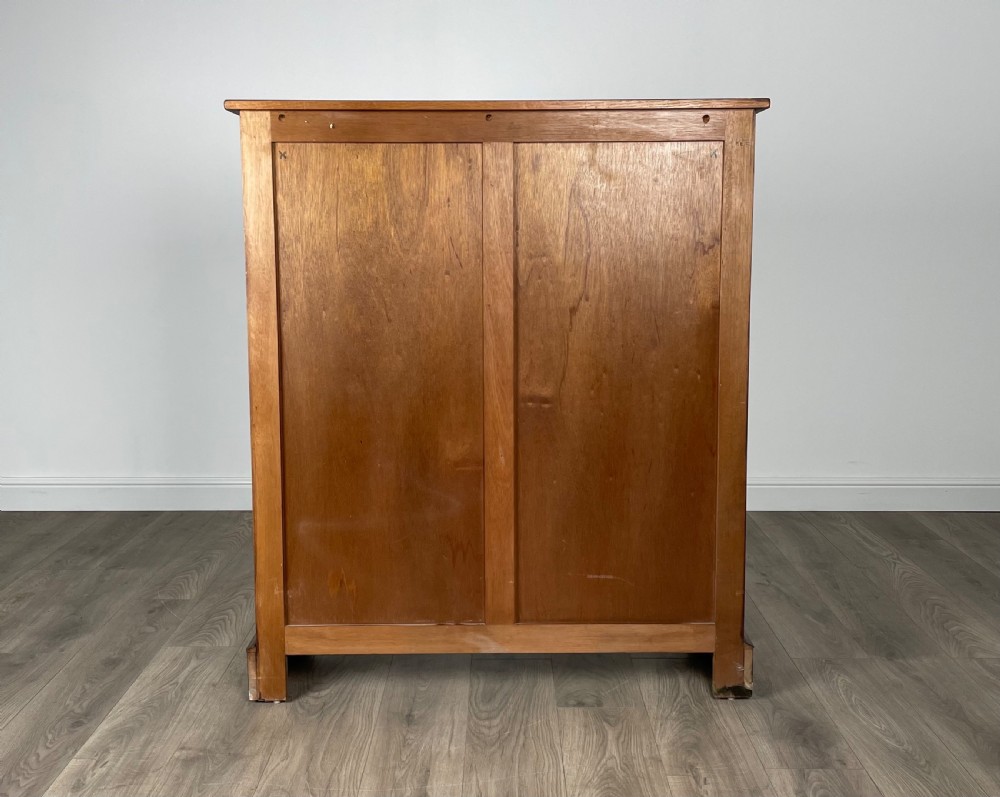 Antique Edwardian Display Cabinet In Oak View V