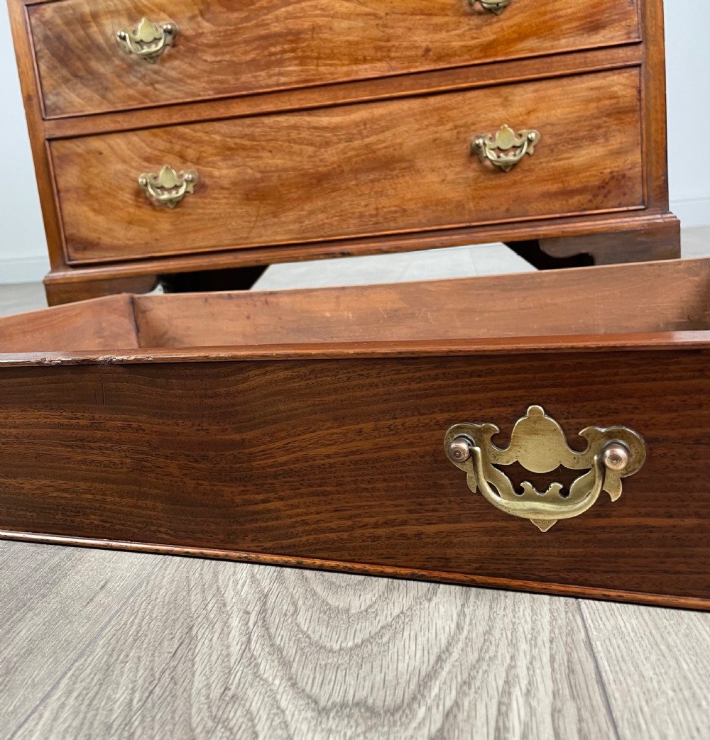 Antique Georgian Style Bureau Of Small Proportion In Walnut View IV