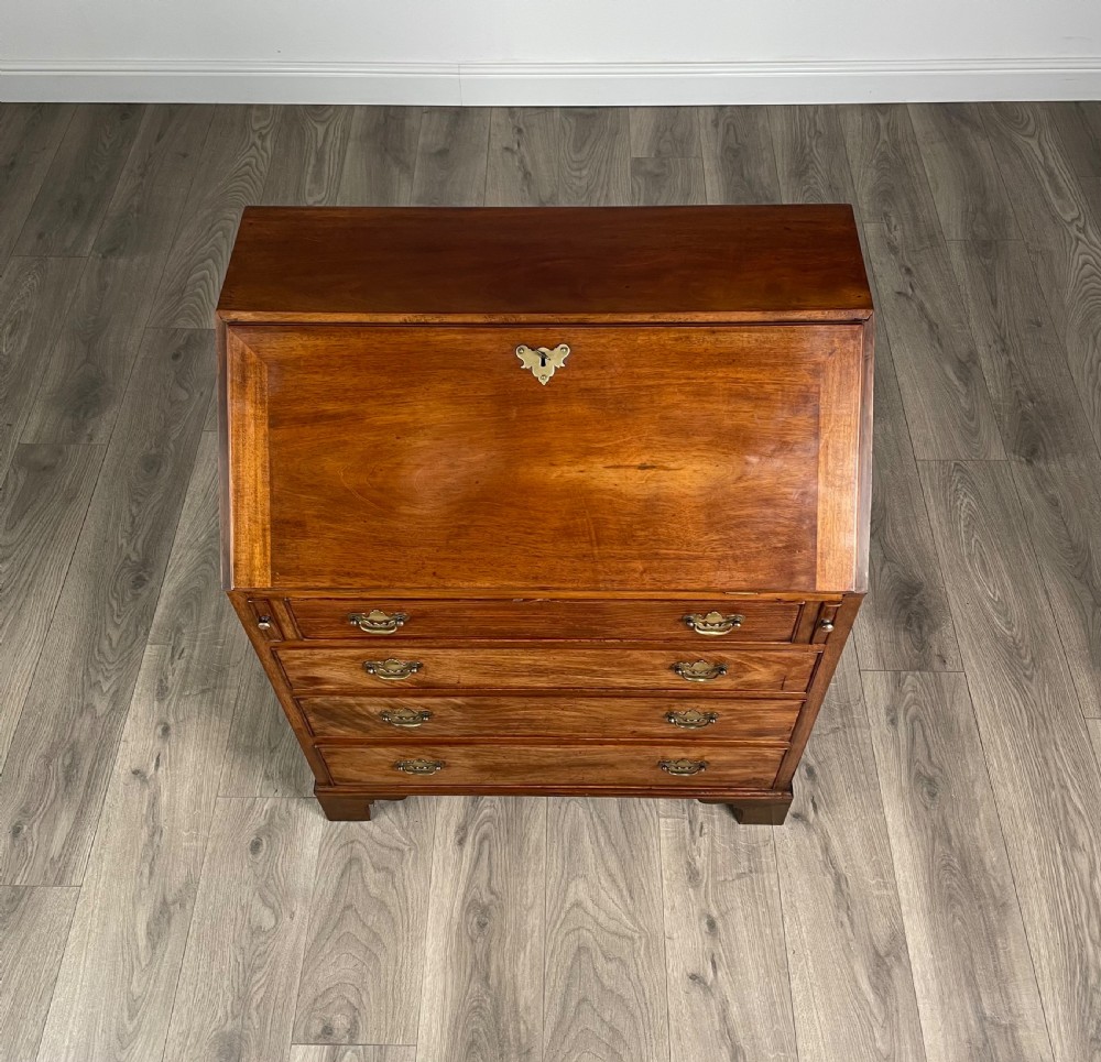 Antique Georgian Style Bureau Of Small Proportion In Walnut View V