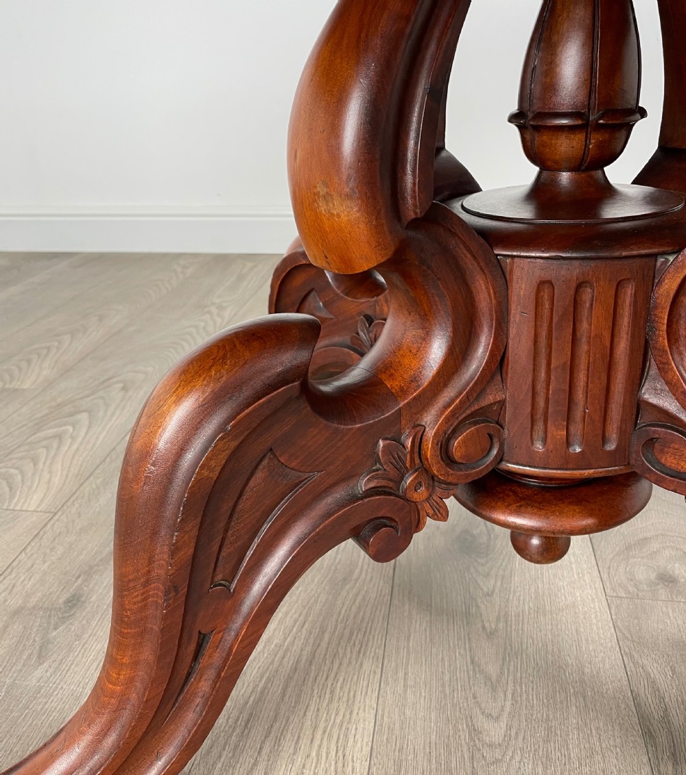 Antique 19th Century Centre Table In Burr Walnut View IV