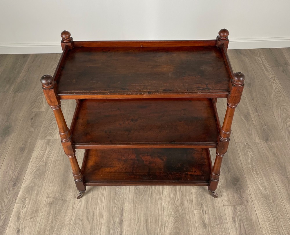 Antique 19th Century Tea Trolley In Mahogany View III
