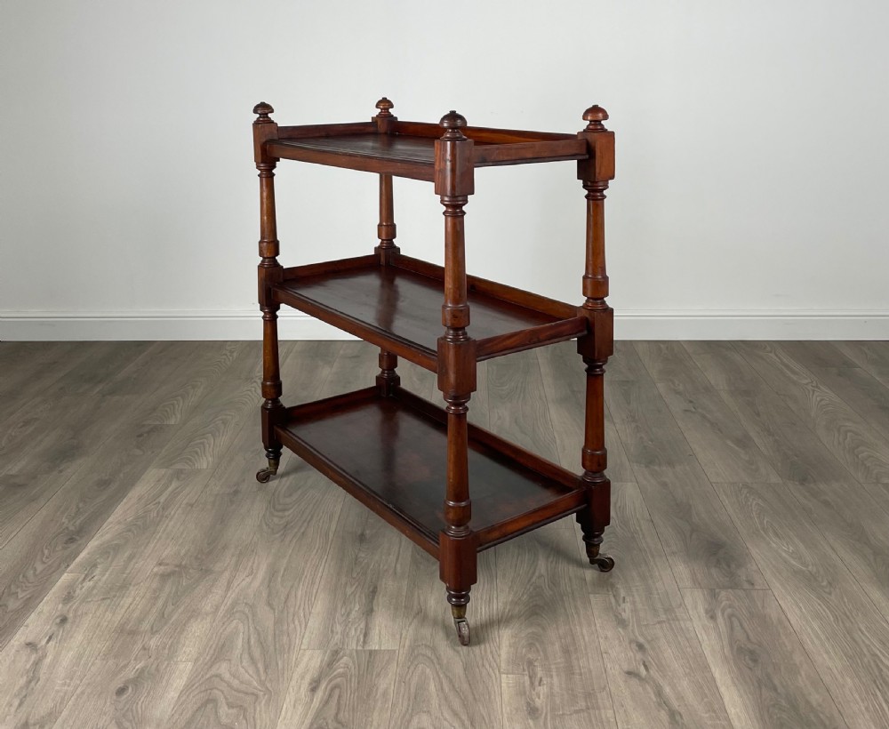 Antique 19th Century Tea Trolley In Mahogany View V