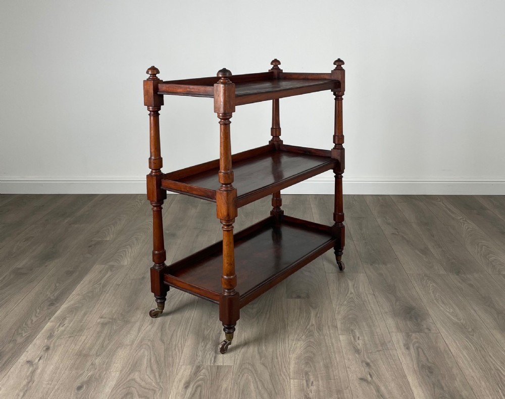 Antique 19th Century Tea Trolley In Mahogany View VII