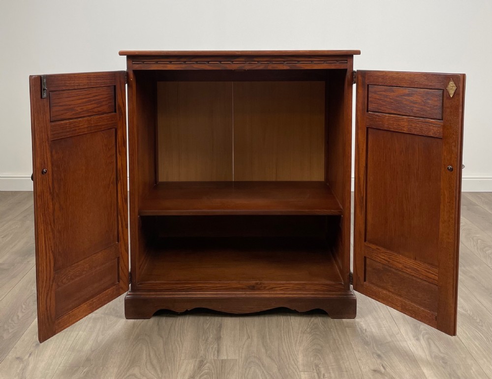 Antique 20th Century Old Charm Cupboard In Oak View II