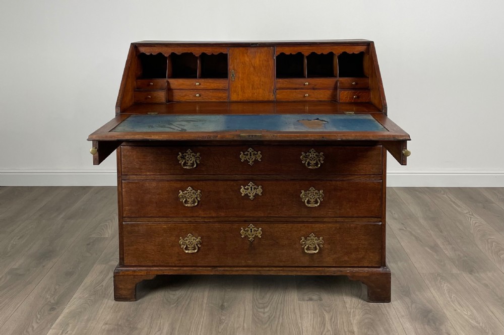 Antique 18th Century Bureau In Oak View II