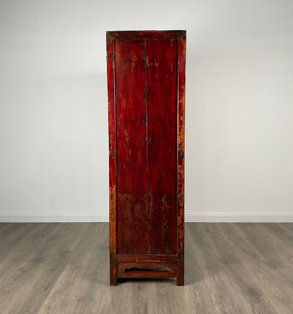 Antique 19th Century Chinese Cupboard In Ebonised Pine View IV