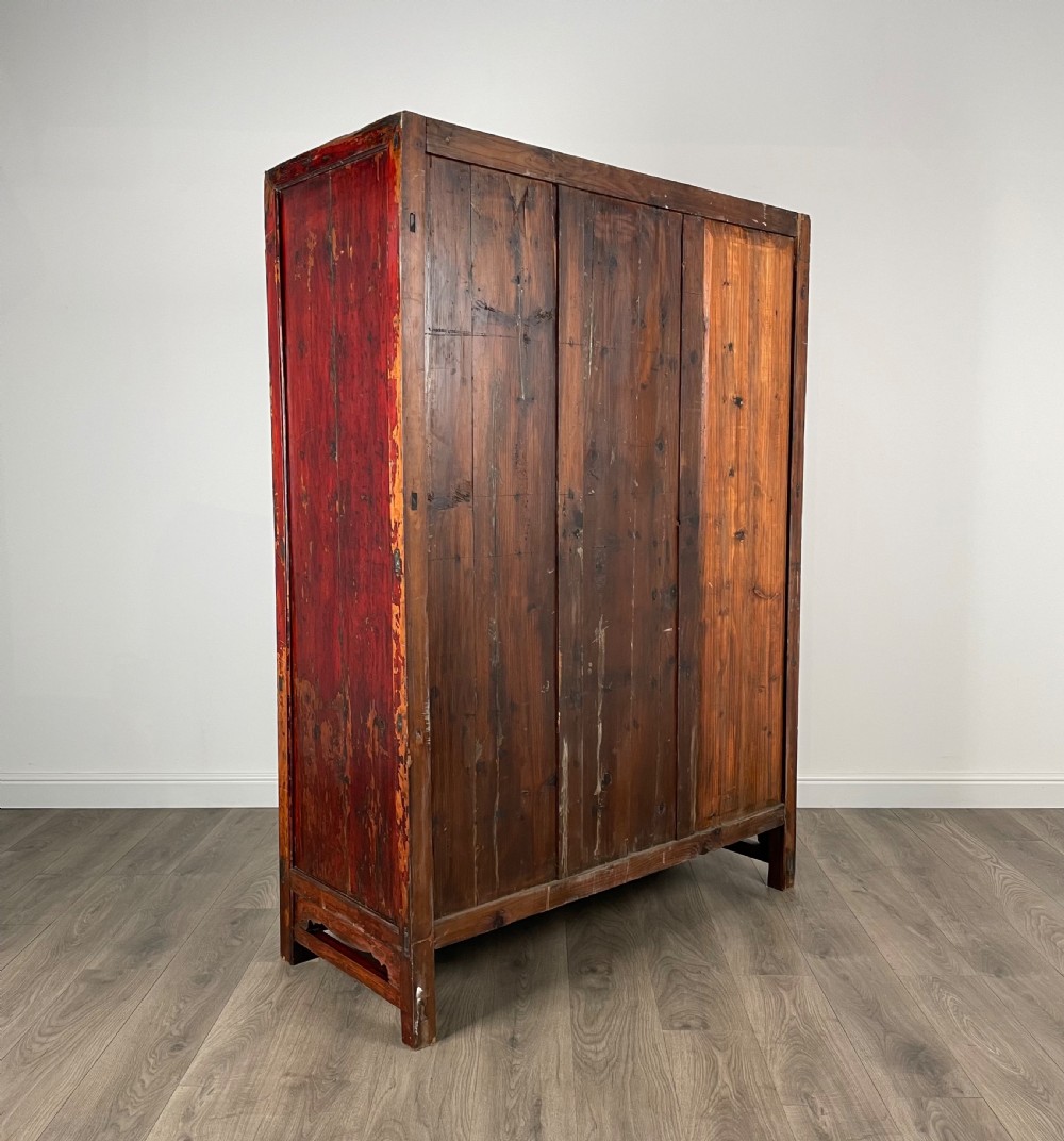 Antique 19th Century Chinese Cupboard In Ebonised Pine View V