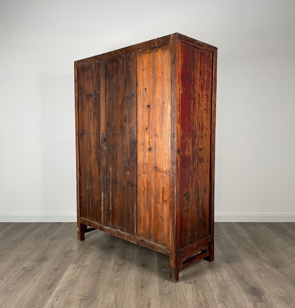Antique 19th Century Chinese Cupboard In Ebonised Pine View VII
