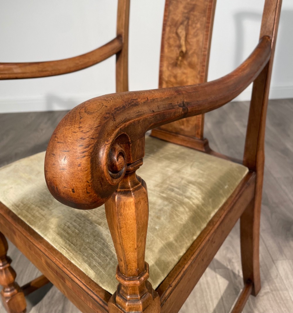 Antique 19th Century Set Of 6 Dining Chairs In Walnut View III
