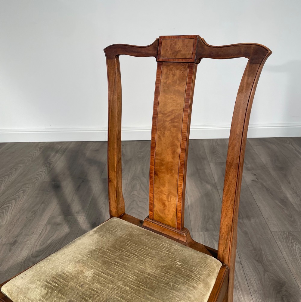 Antique 19th Century Set Of 6 Dining Chairs In Walnut View V