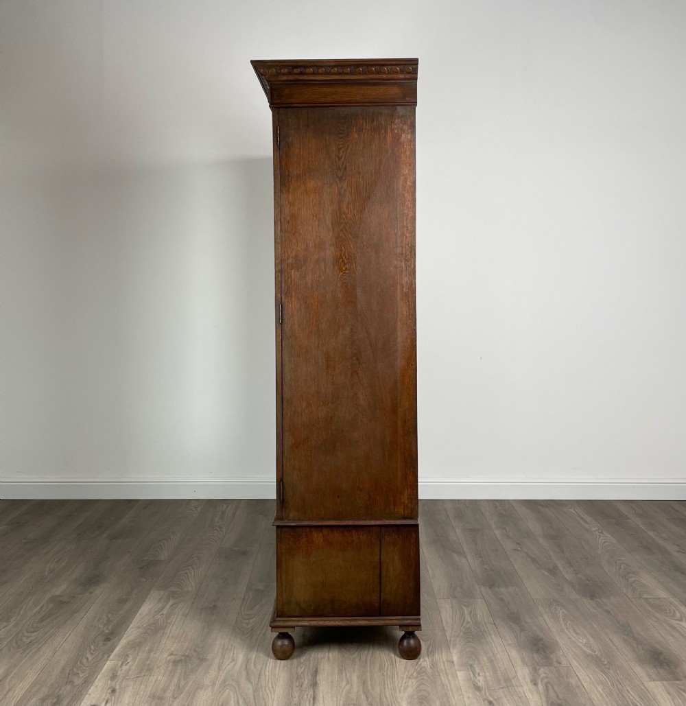 Large 20th Century Edwardian Wardrobe In Oak View IV