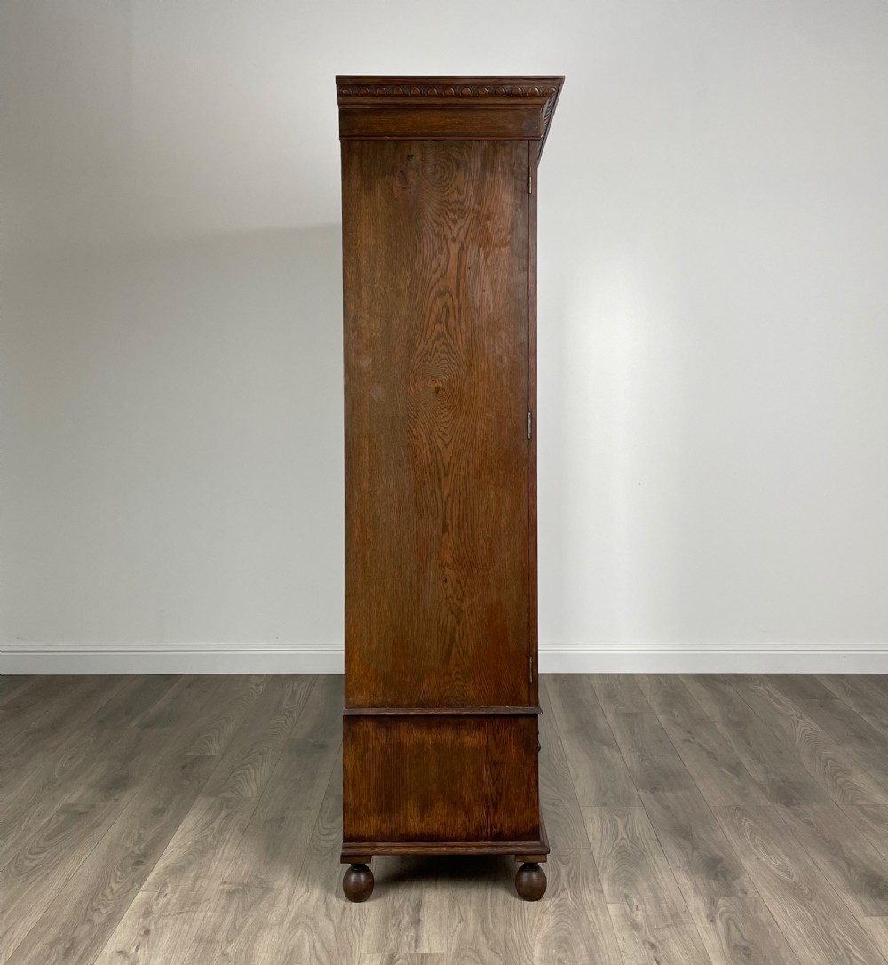 Large 20th Century Edwardian Wardrobe In Oak View VIII