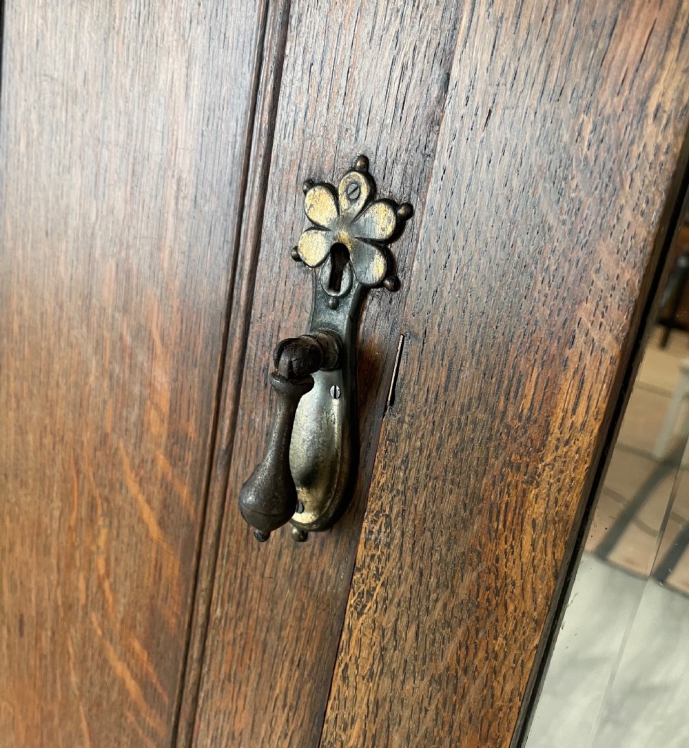 Large 20th Century Edwardian Wardrobe In Oak View XII