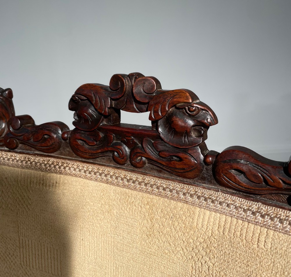 Antique Set Of 4 Carved Victorian Dining Chairs In Walnut View V