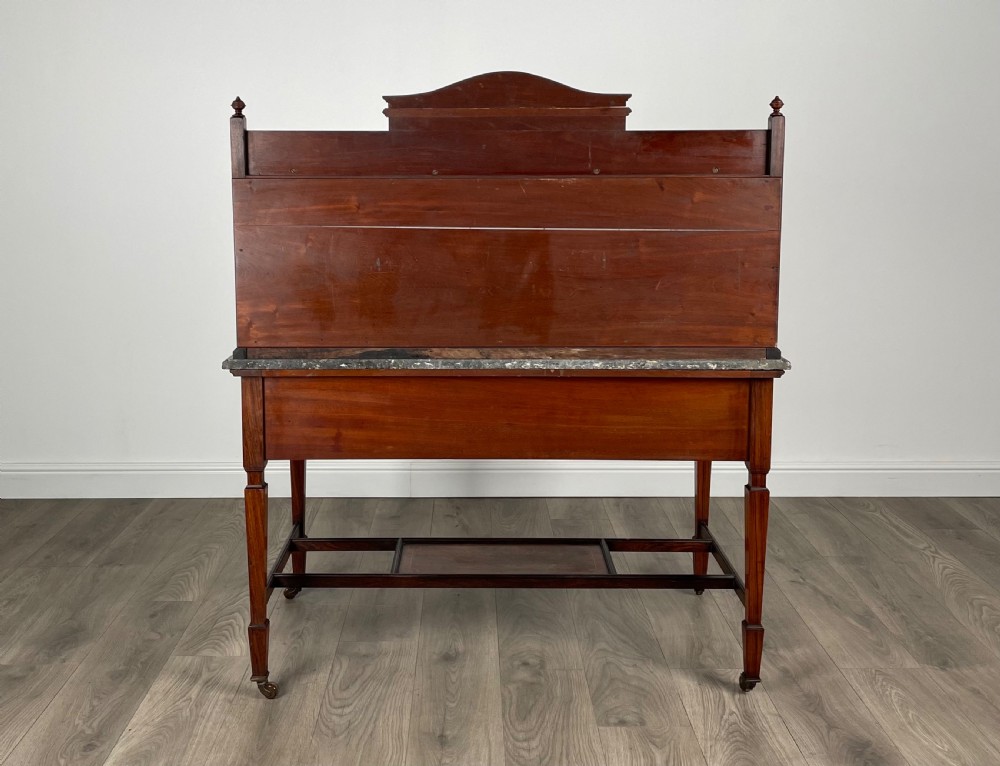 Antique 19th Century Marble Top Washstand In Rosewood View VII