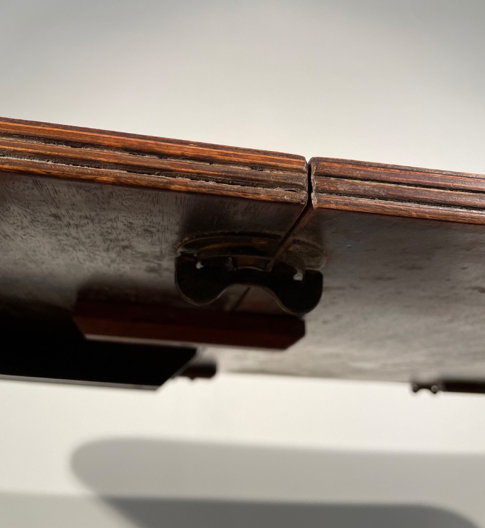 20th Century Brass Inlaid Dining Table In Mahogany View II