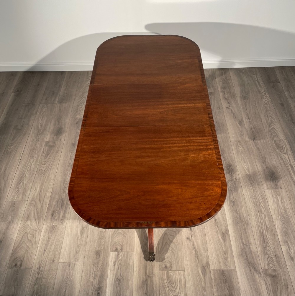 20th Century Brass Inlaid Dining Table In Mahogany View VIII